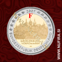 2007 Nemčija 2 EUR (Mecklenburg-Vorpommern) - F 2007 Nemčija 2 EUR (Mecklenburg-Vorpommern) - F
