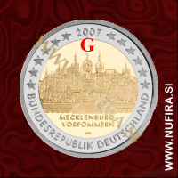 2007 Nemčija 2 EUR (Mecklenburg-Vorpommern) - G 2007 Nemčija 2 EUR (Mecklenburg-Vorpommern) - G