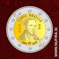 2009 Belgija 2 EUR (Louisa Braille)