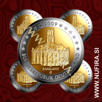 2009 Nemčija 2 EUR (Saarland) - ADFGJ