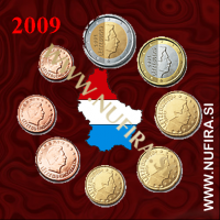 2009 Luksemburg KMS SET (1c - 2 EUR)
