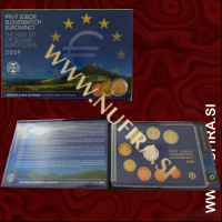 2009 Slovaška SET PROOF (1c - 2 EUR) - prvi euro set