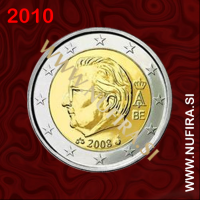 2010 Belgija 2 EUR (redni)