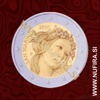 2010 San Marino 2 EUR (Sandra Botticelli), brez folderja
