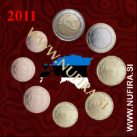 2011 Estonija KMS SET (1c - 2 EUR)