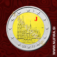 2011 Nemčija 2 EUR (Kölner Dom) - J