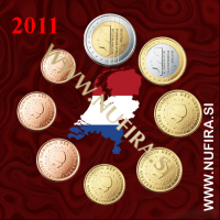 2011 Nizozemska KMS SET (1c - 2 EUR)