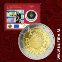 2012 Luksemburg 2 EUR (10 let), kartica