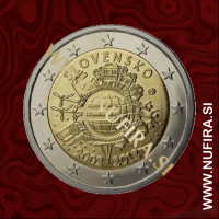 2012 Slovaška 2 EUR (10 let)