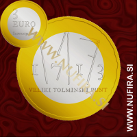 2013 Slovenija 3 EUR (Tolminski punt) 2013 Slovenija 3 EUR (Tolminski punt)