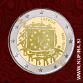 2015 Latvija 2 EUR (EU zastava)