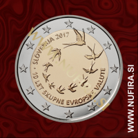 2017 Slovenija 2 EUR (10 let EUR-a)