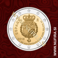 2018 Španija 2 EUR (King Felipe VI)