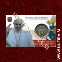 2018 Vatikan kartica 0.50 EUR (No. 9)