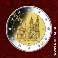 2021 Nemčija 2 EUR (Magdeburg Cathedral)