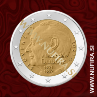 2021 Slovaška 2 EUR (Alexander Dubček)