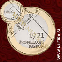 2021 Slovenija 3 EUR (Škofjeloški pasijon) 2021 Slovenija 3 EUR (Škofjeloški pasijon)