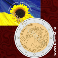 2022 Estonija 2 EUR (Slava Ukraini), Kartica
