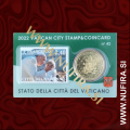 2022 Vatikan kartica 0.50 EUR in znamka (No. 42)