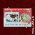 2022 Vatikan kartica 0.50 EUR in znamka (No. 43)