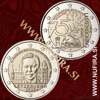 2025 Luksemburg 2x 2 EUR (Grand Duke Henri, Schuman Declaration)