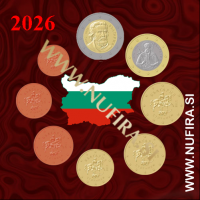 2026 Bolgarija KMS SET (1c - 2 EUR)