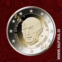 2026 Nemčija 2 EUR (Konrad Adenauer)