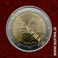 2026 Španija 2 EUR (Poblet Abbey)