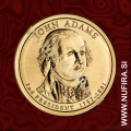 2007 Amerika 02. predsednik John Adams, 1 USD 2007 Amerika 02. predsednik John Adams, 1 USD