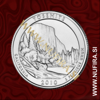 2010 Amerika 03. nacionalni park Yosemite, 0.25 USD