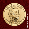 2008 Amerika 05. predsednik James Monroe, 1 USD 2008 Amerika 05. predsednik James Monroe, 1 USD