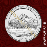 2010 Amerika 05. nacionalni park Mount Hood, 0.25 USD 2010 Amerika 05. nacionalni park Mount Hood, 0.25 USD