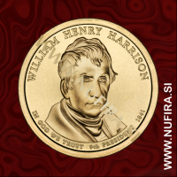 2009 Amerika 09. predsednik William Henry Harrison, 1 USD