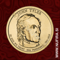 2009 Amerika 10. predsednik John Tyler, 1 USD 2009 Amerika 10. predsednik John Tyler, 1 USD