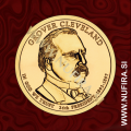 2012 Amerika 24. predsednik Grover Cleveland, 1 USD 2012 Amerika 24. predsednik Grover Cleveland, 1 USD