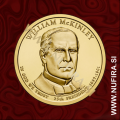 2013 Amerika 25. predsednik William McKinley, 1 USD 2013 Amerika 25. predsednik William McKinley, 1 USD