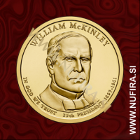 2013 Amerika 25. predsednik William McKinley, 1 USD