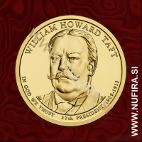 2013 Amerika 27. predsednik William Howard Taft, 1 USD