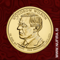 2013 Amerika 28. predsednik Woodrow Wilson, 1 USD 2013 Amerika 28. predsednik Woodrow Wilson, 1 USD