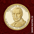 2014 Amerika 29. predsednik Warren G. Harding, 1 USD