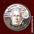 2009 Amerika 12. predsednik Zachary Taylor (barvni), 1 USD