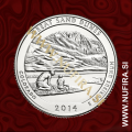 2014 Amerika 24. nacionalni park Great Sand Dunes, 0.25 USD