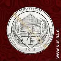 2015 Amerika 26. nacionalni park Homestead, 0.25 USD