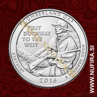 2016 Amerika 32. nacionalni park Cumberland Gap, 0.25 USD