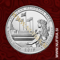 2019 Amerika 47. nacionalni park American Memorial Park, 0.25 USD