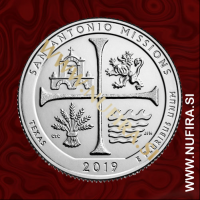 2019 Amerika 49. American Memorial Park, 0.25 USD 2019 Amerika 49. American Memorial Park, 0.25 USD