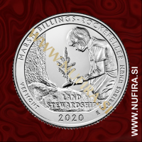 2020 Amerika 54. Marsh-Billings-Rockefeller 0.25 USD 2020 Amerika 54. Marsh-Billings-Rockefeller 0.25 USD