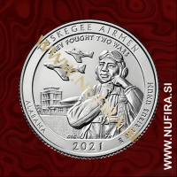 2021 Amerika 56. Tuskegee Airmen 0.25 USD 2021 Amerika 56. Tuskegee Airmen 0.25 USD