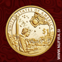 2019 Amerika, Sacagawea, 1 USD 2019 Amerika, Sacagawea, 1 USD