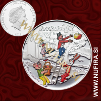 2012 Cookovi otoki, Ctyrlistek, 1 DOLLAR, posrebren